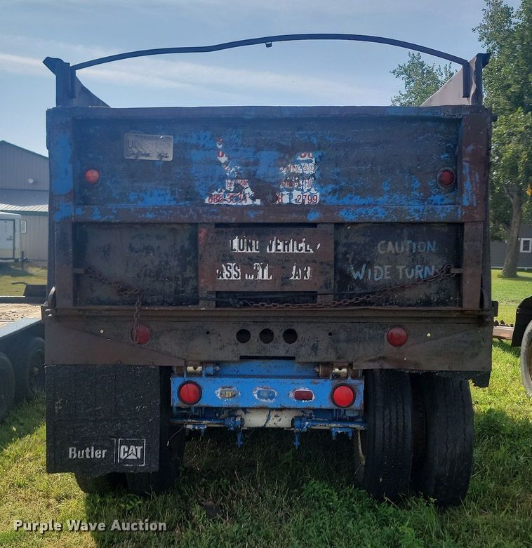image for item KS9139 1993 Shop built  end dump pup trailer