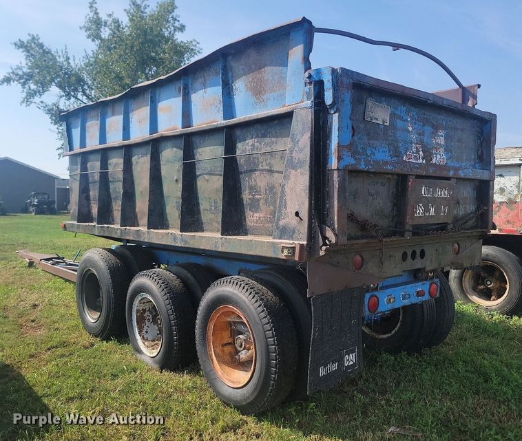 image for item KS9139 1993 Shop built  end dump pup trailer