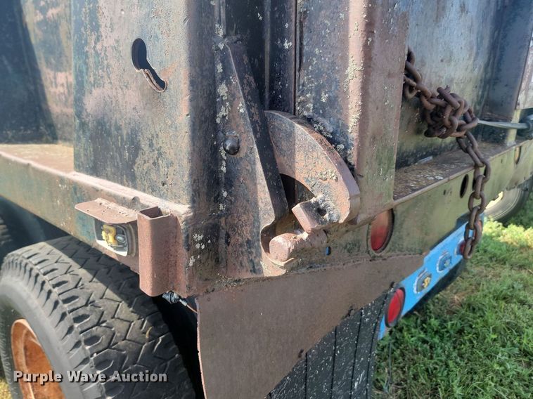 image for item KS9139 1993 Shop built  end dump pup trailer