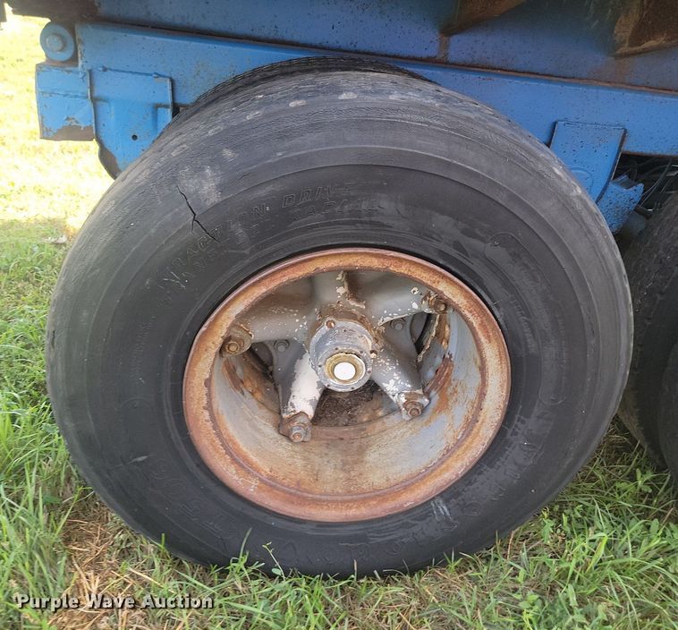 image for item KS9139 1993 Shop built  end dump pup trailer