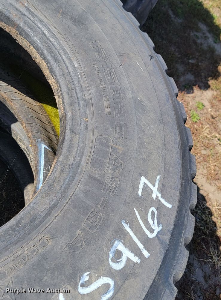 image for item KS9167 (2) Goodyear 17.5R25 tires