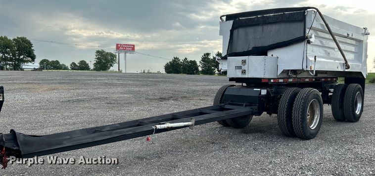 image for item KW9133 1998 Industrial Welding & Supply  end dump pup trailer