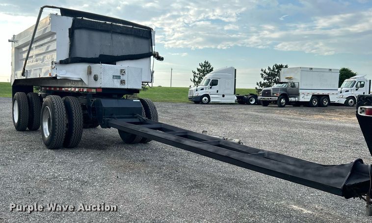 image for item KW9133 1998 Industrial Welding & Supply  end dump pup trailer