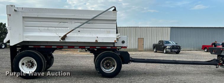 image for item KW9133 1998 Industrial Welding & Supply  end dump pup trailer