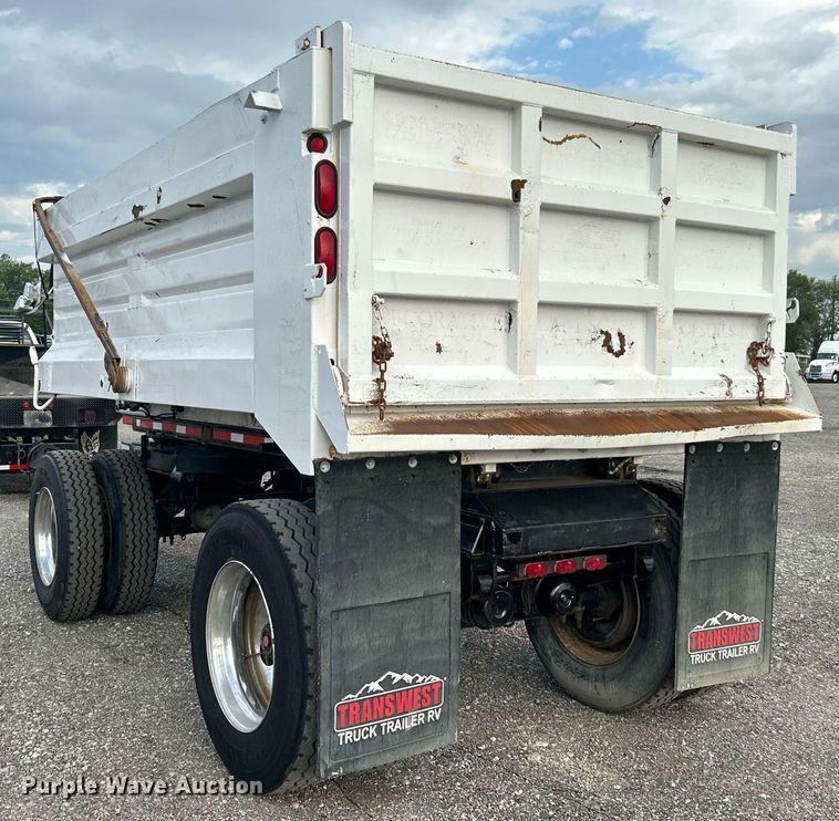 image for item KW9133 1998 Industrial Welding & Supply  end dump pup trailer