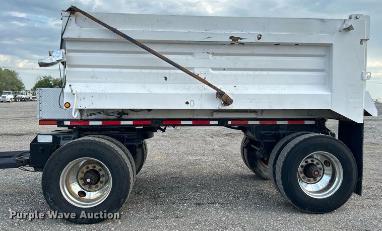 image for item KW9133 1998 Industrial Welding & Supply  end dump pup trailer