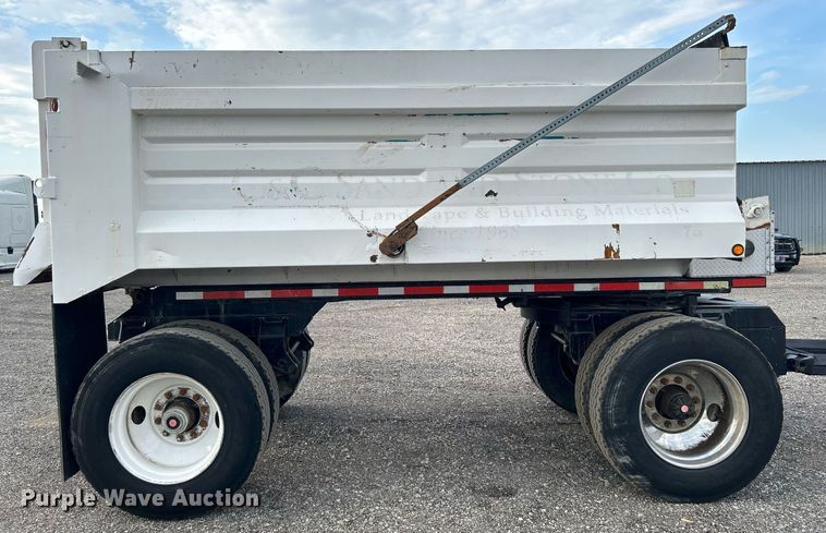 image for item KW9133 1998 Industrial Welding & Supply  end dump pup trailer