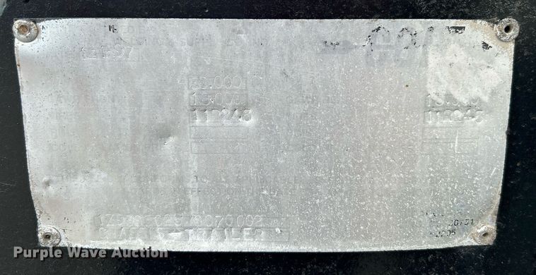 image for item KW9133 1998 Industrial Welding & Supply  end dump pup trailer