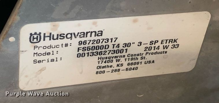 image for item LH9772 2014 Husqvarna FS 500D  concrete saw