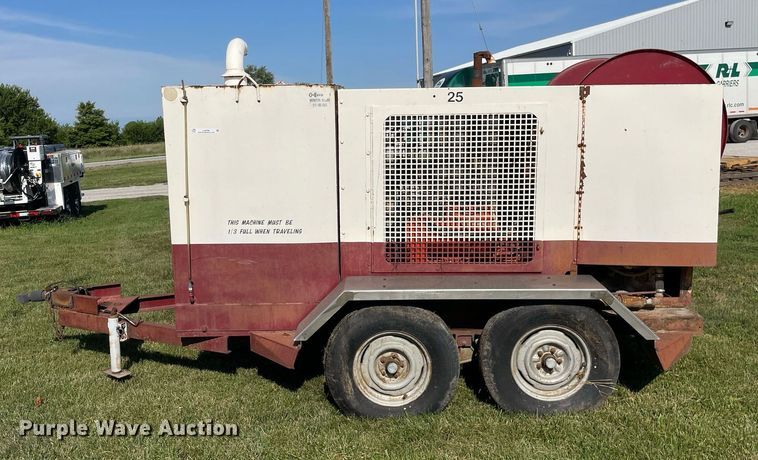 image for item LJ9786 1984 O'Brien SKJ-4A sewer jetter trailer 