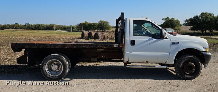 image for item LM9153 2003 Ford F450 Super Duty  dump flatbed truck