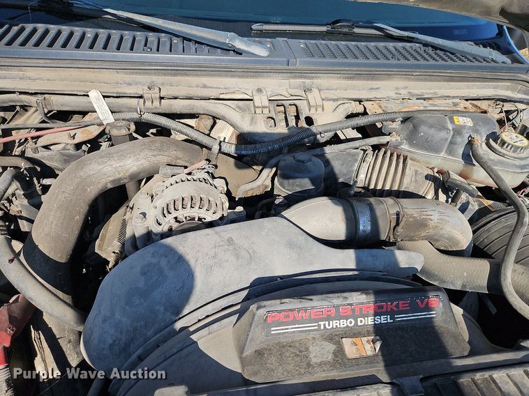 image for item LM9153 2003 Ford F450 Super Duty  dump flatbed truck