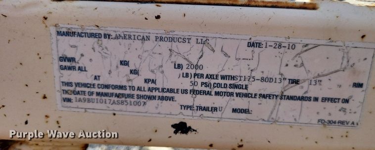 image for item LS9778 2010 Traffic signal trailer