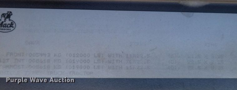 image for item LS9779 1993 Mack CH613 semi truck