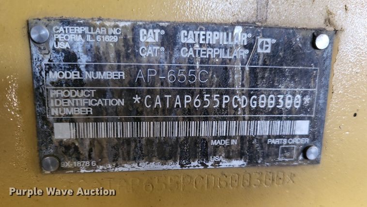 image for item LS9786 2004 Caterpillar  AP-655C paver