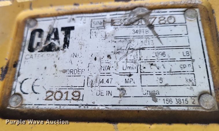 image for item LS9790 2019 Caterpillar quick coupler