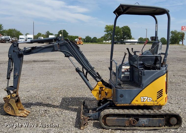 image for item LV9057 2010 John Deere 17D  mini excavator