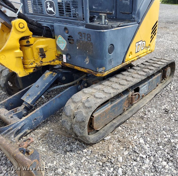 image for item LV9057 2010 John Deere 17D  mini excavator