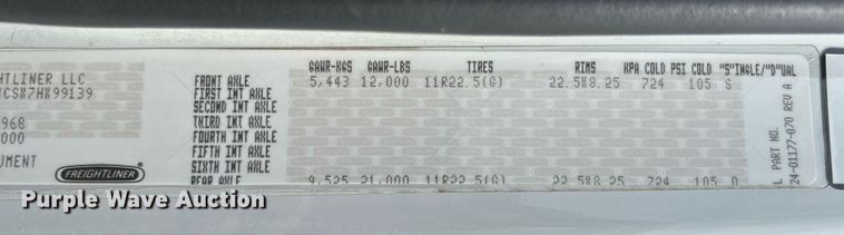 image for item LV9059 2007 Freightliner Business Class M2  crane truck