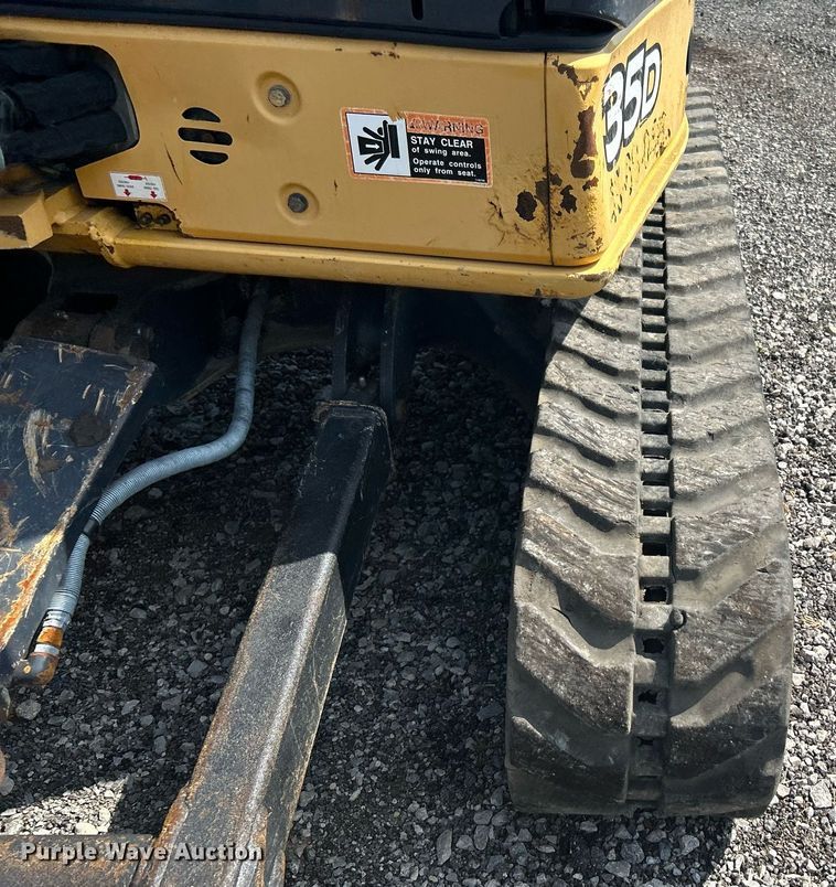 image for item LV9080 2014 John Deere 35D  mini excavator
