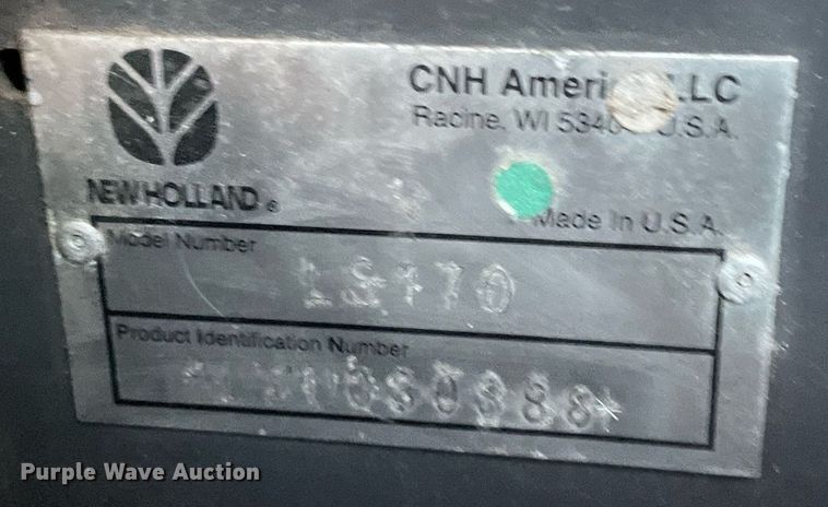 image for item LV9869 2002 New Holland LS170  skid steer loader