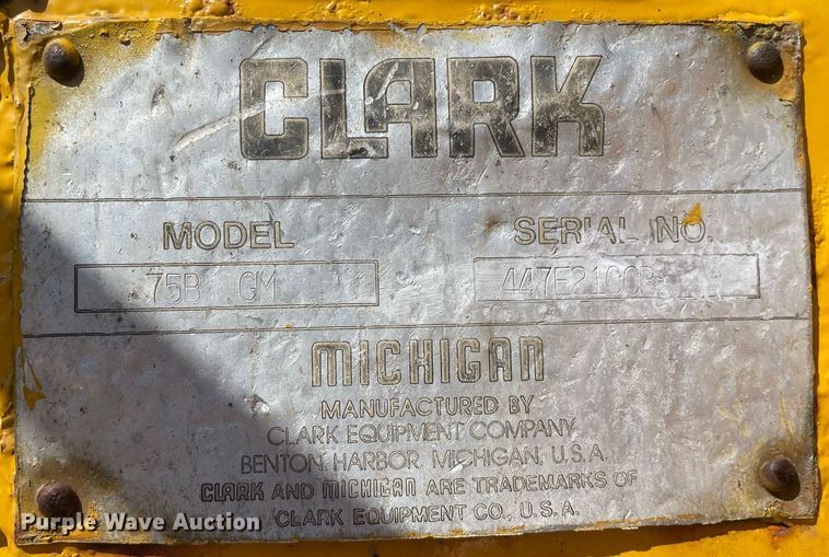 image for item LV9875 1980 Michigan  75B wheel loader