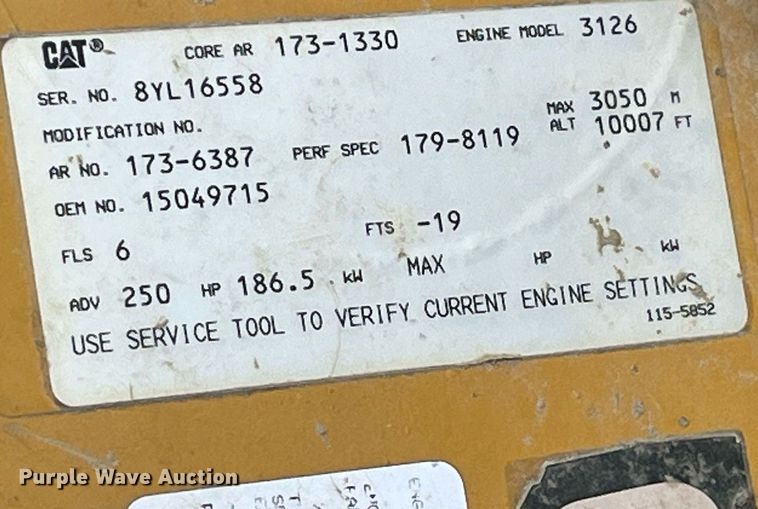 image for item MG9481 2000 GMC C7500  utility / service truck