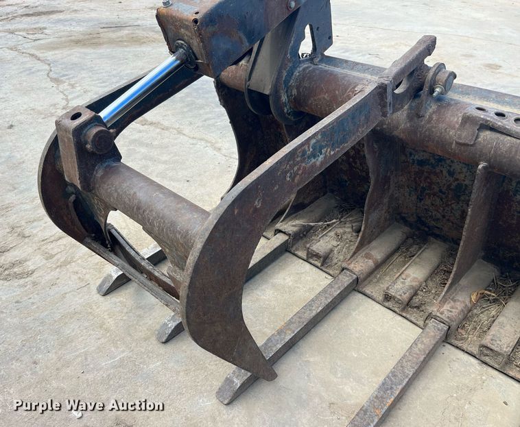 image for item MG9483 79" W skid steer grapple bucket