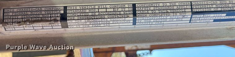 image for item MG9485 1994 Peterbilt 378  dump truck