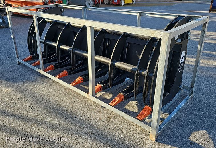 image for item MH9387 2023 Heavy Grass Fork Grapple 78 in  skid steer root grapple bucket