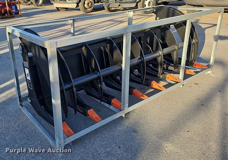 image for item MH9387 2023 Heavy Grass Fork Grapple 78 in  skid steer root grapple bucket