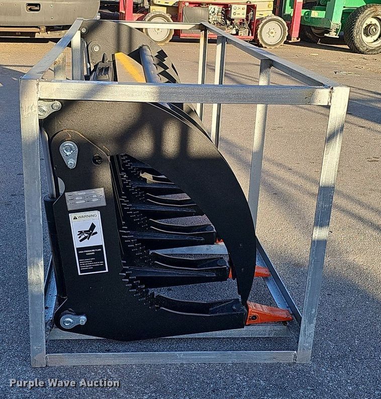 image for item MH9387 2023 Heavy Grass Fork Grapple 78 in  skid steer root grapple bucket