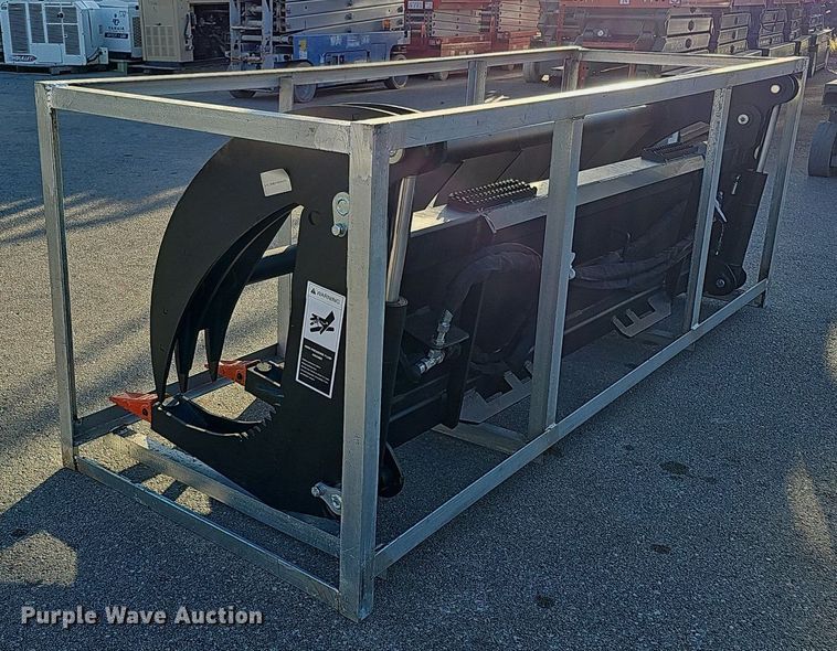 image for item MH9387 2023 Heavy Grass Fork Grapple 78 in  skid steer root grapple bucket