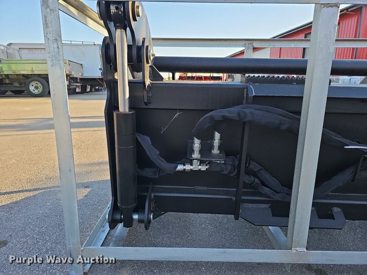 image for item MH9387 2023 Heavy Grass Fork Grapple 78 in  skid steer root grapple bucket