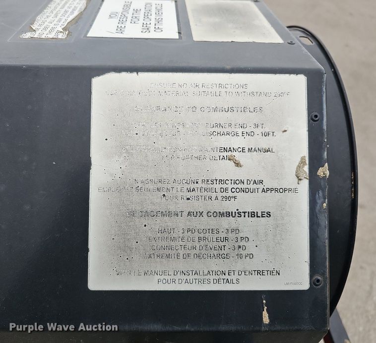 image for item MH9402 Flagro Industries Limited FVO-400  heater