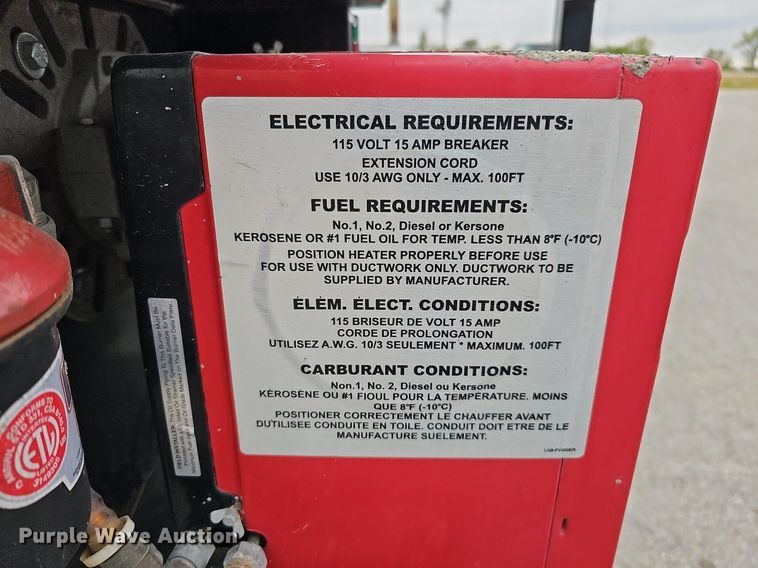 image for item MH9402 Flagro Industries Limited FVO-400  heater