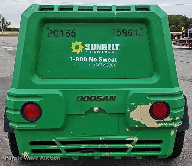 image for item MH9403 2015 Doosan P185WDO-T4F  air compressor