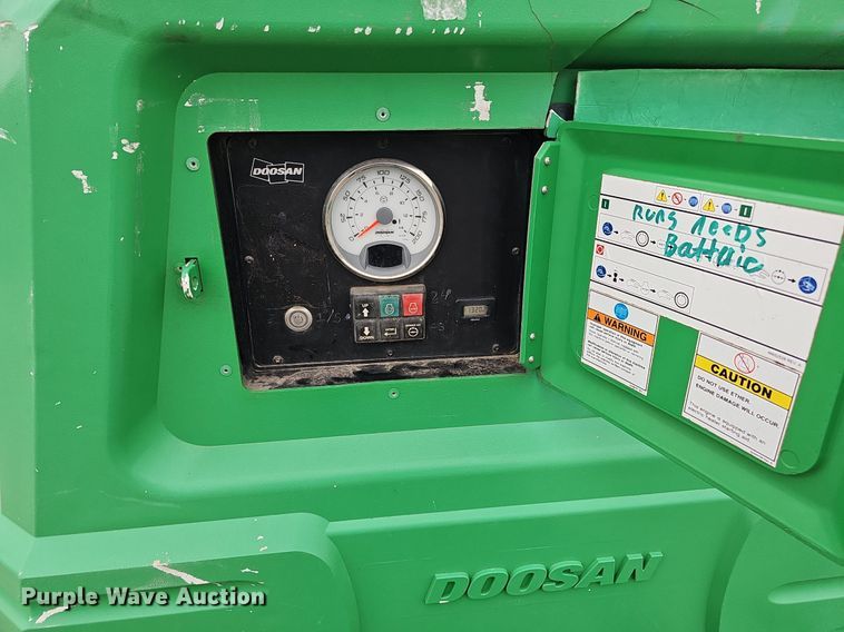image for item MH9403 2015 Doosan P185WDO-T4F  air compressor