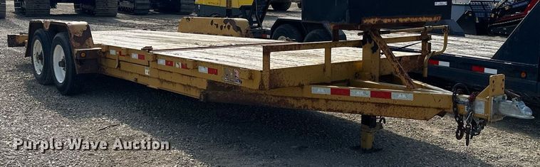 image for item MQ9450 2014 Behnke  tilt deck equipment trailer