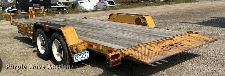 image for item MQ9450 2014 Behnke  tilt deck equipment trailer