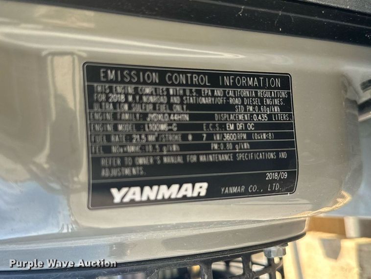 image for item MQ9452 Yanmar YDG5500W-6EI  generator