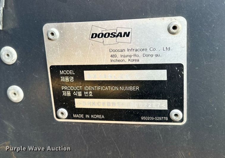 image for item MQ9473 2018 Doosan DX140 LCR-5 excavator
