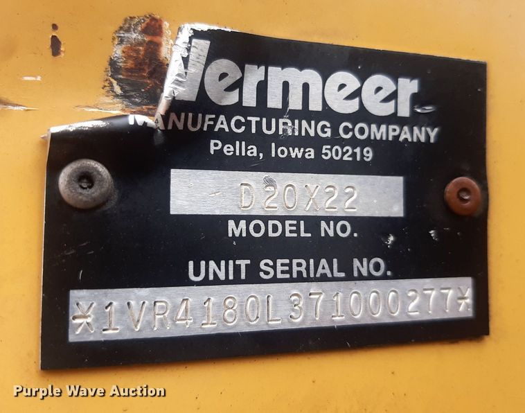 image for item NF9261 2007 Vermeer D20X22 Navigator  directional boring unit