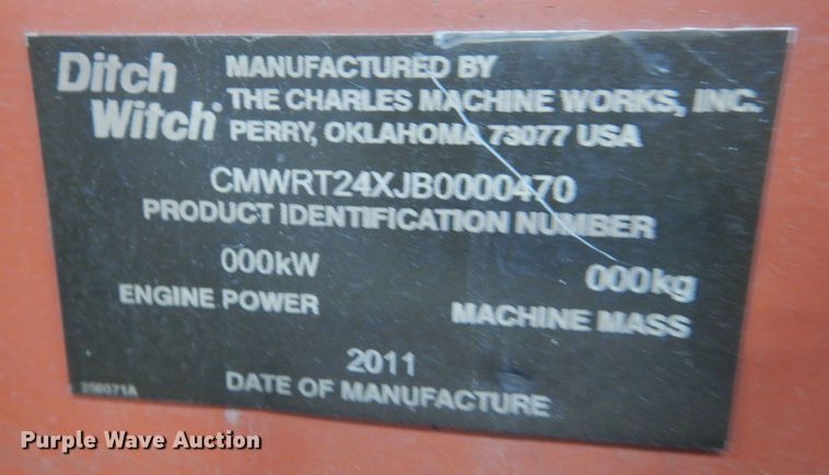 image for item NF9263 2011 Ditch Witch RT24  trencher