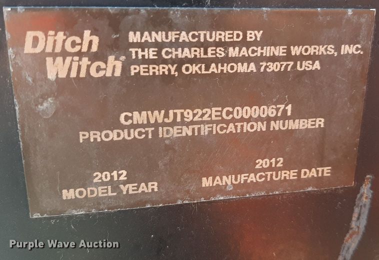 image for item NF9264 2012 Ditch Witch JT922  directional boring unit
