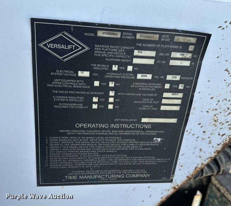 image for item NP9659 2006 Ford F750 Super Duty  bucket truck