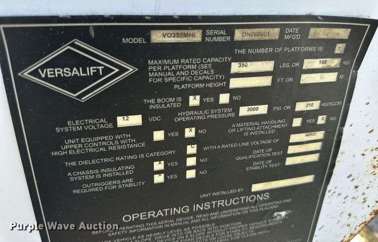 image for item NP9659 2006 Ford F750 Super Duty  bucket truck