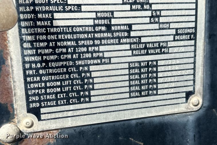 image for item NP9659 2006 Ford F750 Super Duty  bucket truck