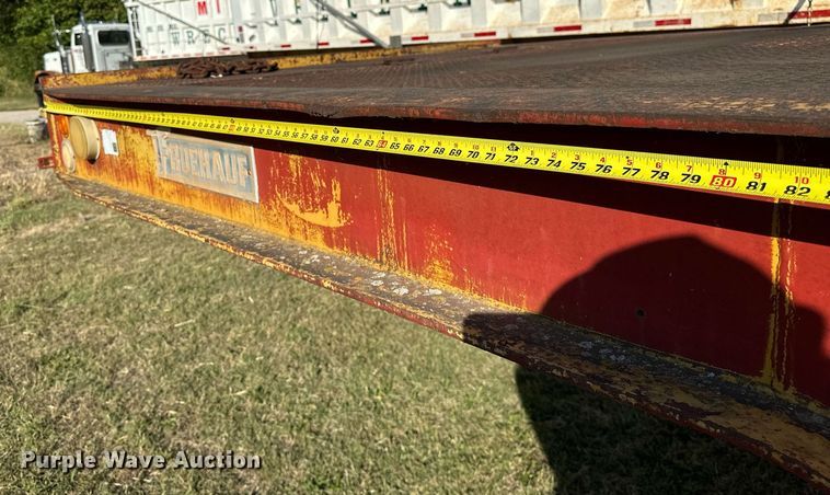 image for item NQ9342 1966 Fruehauf  drop deck trailer