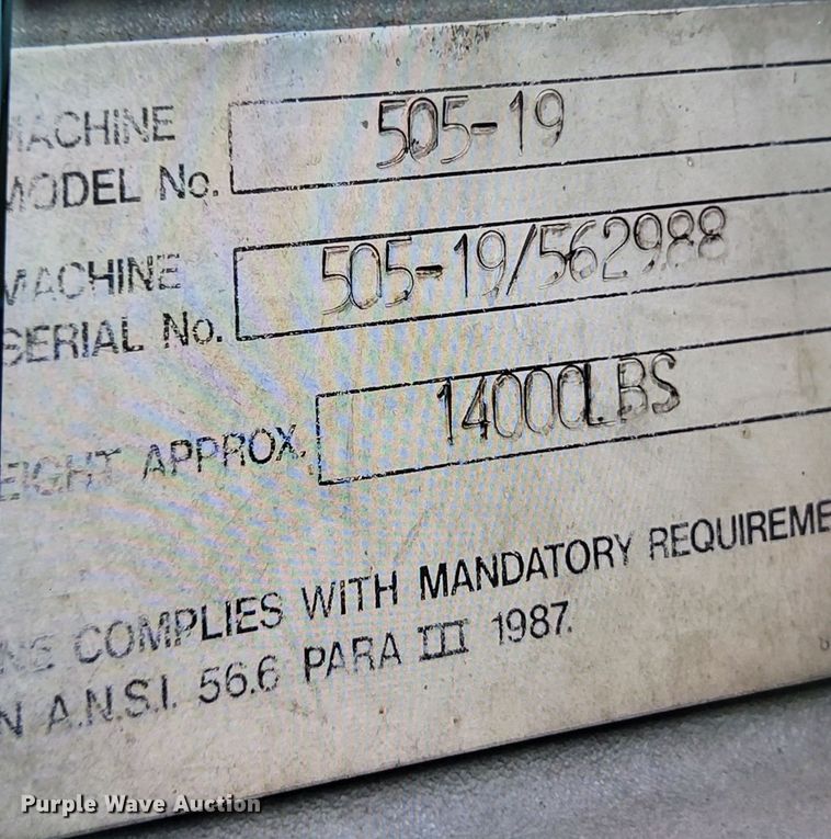 image for item NQ9823 1990 JCB 505-19  telehandler